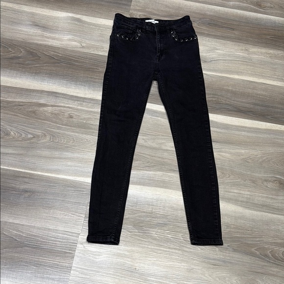 Mango Black Skinny Jeans size 4 - Picture 1 of 8